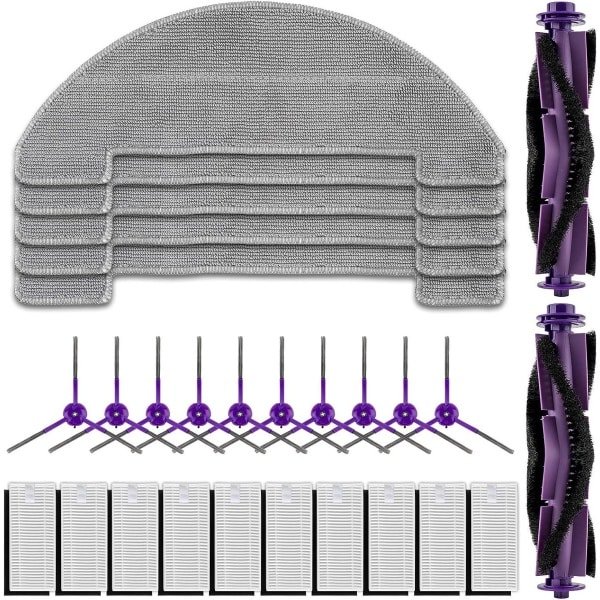 Robotstofzuiger Onderdelen - Accessoireset Stofzuiger - Stofzuiger Onderhoud - 27 Delige Set - 21 Onderdelen - Grijs