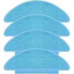 Set van 4 Herbruikbare Vervangdoeken voor Robotstofzuigers - Accessoires voor Efficiënt Schoonmaken en Onderhoud