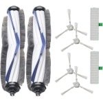 Set van 8 zijborstels Geschikt voor de Explorer 60 RR7427 RR7447 robotstofzuiger, 2 rolborstels en 2 filters.