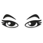 Sticker Oogpaar voor Robotstofzuiger en Auto - Decoratief en Weerbestendig