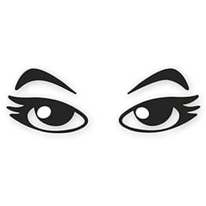 Sticker Oogpaar voor Robotstofzuiger en Auto - Decoratief en Weerbestendig