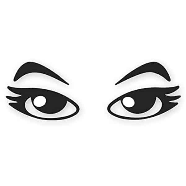 Sticker Oogpaar voor Robotstofzuiger en Auto - Decoratief en Weerbestendig
