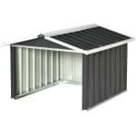 Tuinhuis voor Robotgrasmaaier - Bescherming voor Grasmaaier buiten - Staalplaat Grijs