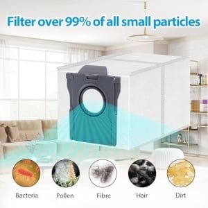 Vacuümzakken voor Robotstofzuigers - 12 Stuks Verwisselbare Stofzakken met 3.2L Capaciteit