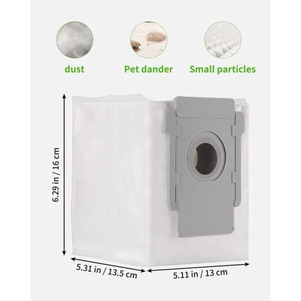 Vervangende Stofzakken voor Robotstofzuigers - 12 Stuks Geschikt voor Diverse Modellen