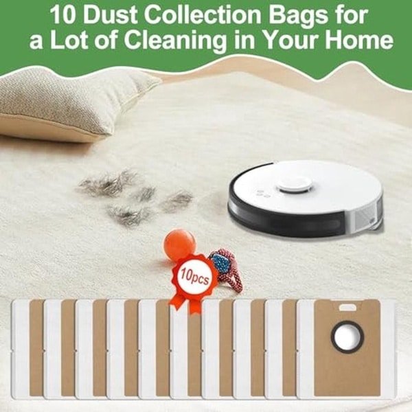 Vervangende Stofzuigerzakken voor Robotstofzuigers - Geschikt voor Verschillende Modellen, 3,2L Capaciteit