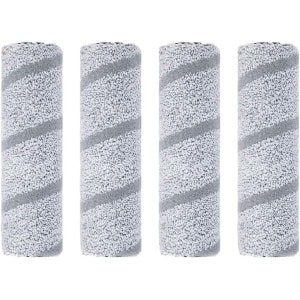 Wasbare Moprollers - Reinigingsrollers - Robotstofzuiger Onderhoud - Hoge Dichtheid Nylon - 4 stuks - Grijs