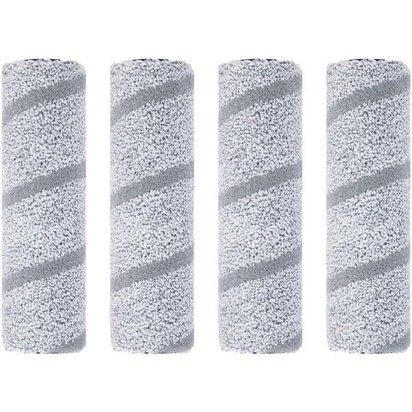 Wasbare Moprollers - Reinigingsrollers - Robotstofzuiger Onderhoud - Hoge Dichtheid Nylon - 4 stuks - Grijs